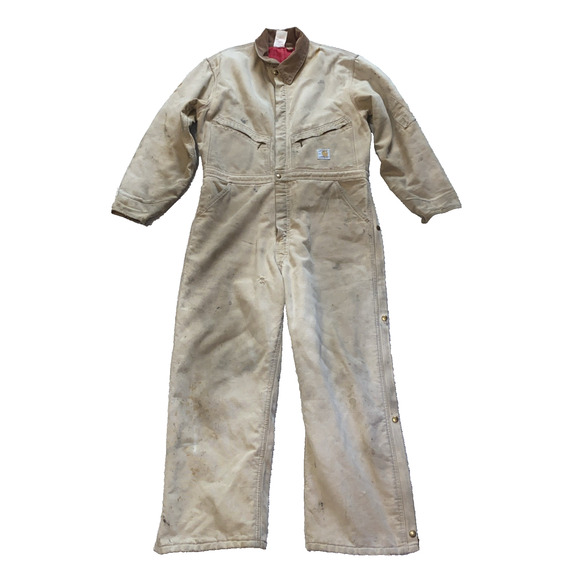 VINTAGE CARHARTT INSULATED DUCK CANVAS BOILER SUIT 44 Short - Picture 1 of 10
